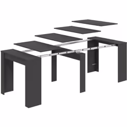 Description générale Table console extensible polyvalente, idéale pour la cuisine, le salon, la salle à manger ou le couloir. ...
