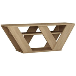 Meuble tv Pegasus, Buffet de salon, Armoire basse pour tv, Base murale de rangement, 110x30h40 cm, Chêne, avec emballage renforcé - Dmora