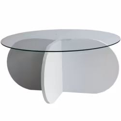 TABLE BASSE - Table basse, Porte-revues pour canapé, Etagère de salon, 75x75h35 cm, Blanc. STRUCTURE ET UTILISATION - Table b ...