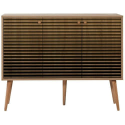 Dmora - Buffet Dpavarin, Buffet du salon, Commode de salon, Garde-manger de cuisine, 120x36h90 cm, Chêne