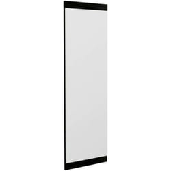 Dmora - Miroir Dprenn, Verre miroité, Objet d'ameublement mural, Décoration avec miroir, 40x2h120 cm, Noir