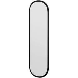 Dmora - Miroir Dgiacobb, Verre miroité, Objet d'ameublement mural, Décoration avec miroir, 40x2h120 cm, Noir