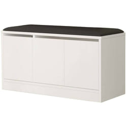 Dmora - Meuble à chaussures Dpirrell, Meuble à chaussures, Armoire d'entrée polyvalente, Rangement pour chaussures, 90x36h46 cm, Blanc