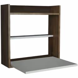 BUREAU - Pupitre polyvalent, Table de bureau pour PC, Plan de travail, 60x20h60 cm, Blanc et Noyer. STRUCTURE ET UTILISATION  ...