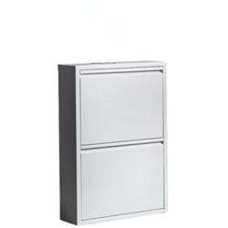 Dmora - Meuble à chaussures Dabadí, Meuble à chaussures, Armoire d'entrée polyvalente, Rangement pour chaussures, 50x15h71 cm, Blanc