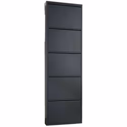 MEUBLE À CHAUSSURES - Meuble à chaussures en métal, Armoire d'entrée polyvalente, Rangement pour chaussures, 50x15h172 cm, No ...
