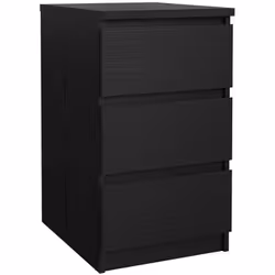 COMMODE - Commode polyvalente, Commode de chambre, Meuble avec tiroirs, 50x40 h70 cm, Noir. STRUCTURE ET UTILISATION - Commod ...