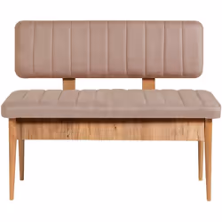 BANC - Banc polyvalent, Sièges pour les invités, Coffre multifonctionnel, 110x46 h85 cm, Chêne et ciment. STRUCTURE ET UTILIS ...