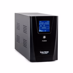 Vultech UPS1000VA-PURE, Interactivité de ligne, 1 kVA, 800 W, Sinusoïde pur, 145 V, 275 V