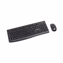 Vultech KM-821W clavier Souris incluse RF sans fil QZERTY Anglais, Italien Noir