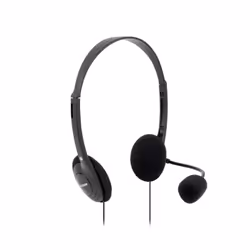 Vultech HS-01 Rev. 2.2, Avec fil, Bureau/Centre d'appels, 20 - 20000 Hz, Écouteurs, Noir