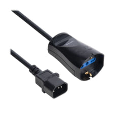 Vultech MU-UPS02 câble électrique Noir 0,125 m IEC C14 Schuko
