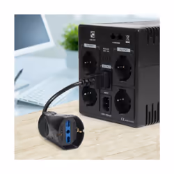 Vultech MU-UPS02 câble électrique Noir 0,125 m IEC C14 Schuko