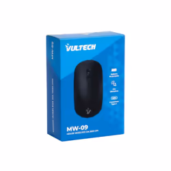 Vultech MW-09N souris Universel Ambidextre RF Wireless + USB Type-C Optique 1600 DPI - Vue supplémentaire 6