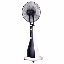 DCG Eltronic VE1900, Ventilateur à lame domestique, Noir, Blanc, Sol, 58,5 dB, 40 cm, Boutons