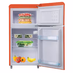 DCG Eltronic MF100RCDP réfrigérateur-congélateur Pose libre 100 L Rouge - Vue supplémentaire 2
