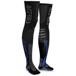 Acerbis X-Leg Pro Chaussettes, noir-bleu, taille L XL pour Hommes