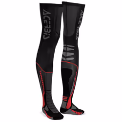 Acerbis X-Leg Pro Chaussettes, noir-rouge, taille S M pour Hommes