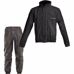 Acerbis Logo Combinaison de pluie 2 pièces, noir, taille 2XL pour Hommes