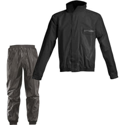 Acerbis Logo Combinaison de pluie 2 pièces, noir, taille 3XL pour Hommes