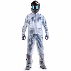 Acerbis Rain Transparent 3.0 Veste de pluie, blanc, taille L XL pour Hommes