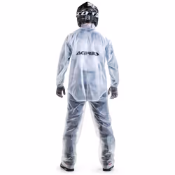 Acerbis Rain Transparent 3.0 Veste de pluie, blanc, taille L XL pour Hommes