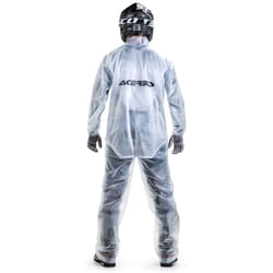 Acerbis Rain Transparent 3.0 Veste de pluie, blanc, taille 3XL pour Hommes