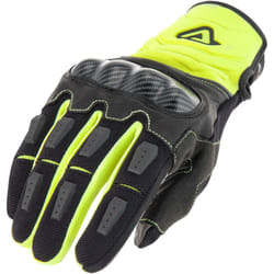 Acerbis Carbon G 3.0 Gants de moto, noir-jaune, taille M pour Hommes