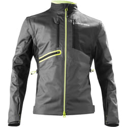 Acerbis Enduro One Blouson textile de moto, noir-jaune, taille L pour Hommes