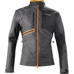 Acerbis Enduro One Blouson textile de moto, noir-orange, taille 3XL pour Hommes