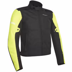 Acerbis Discovery Ghibly Veste textile de moto, noir-jaune, taille 2XL pour Hommes
