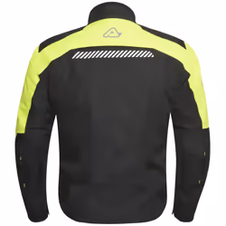 Acerbis Discovery Ghibly Veste textile de moto, noir-jaune, taille 2XL pour Hommes