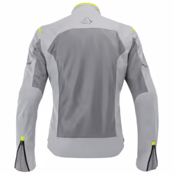 Acerbis Ramsey Vented Veste textile de moto pour dames, gris-jaune, taille S pour Femmes