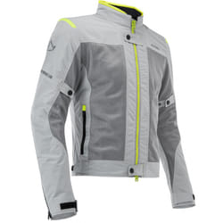 Acerbis Ramsey Vented Veste textile de moto pour dames, gris-jaune, taille XL pour Femmes