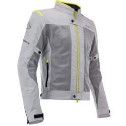 Acerbis Ramsey Vented Veste textile de moto pour dames, gris-jaune, taille XL pour Femmes