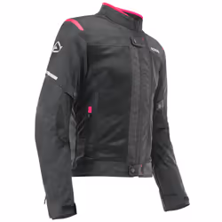 Acerbis Ramsey Vented Veste textile de moto pour dames, noir-rose, taille 2XL pour Femmes