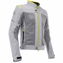 Acerbis Ramsey Vented Blouson textile de moto, gris-jaune, taille M pour Hommes