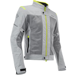 Acerbis Ramsey Vented Blouson textile de moto, gris-jaune, taille M pour Hommes