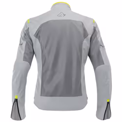 Acerbis Ramsey Vented Blouson textile de moto, gris-jaune, taille 2XL pour Hommes
