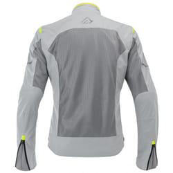 Acerbis Ramsey Vented Blouson textile de moto, gris-jaune, taille 2XL pour Hommes