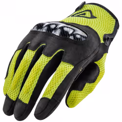 Acerbis Ramsey My Vented Gants de moto, noir-jaune, taille XL pour Hommes
