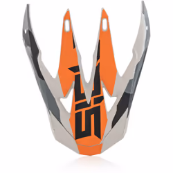 Acerbis X-Racer VTR Pic casque, gris-orange pour Hommes