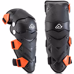Acerbis Impact Evo Jeune Motocross Knee Protector, noir-rouge