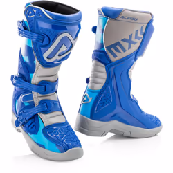 Acerbis X-Team Bottes de motocross pour enfants, gris-bleu, taille 37 pour Des gamins