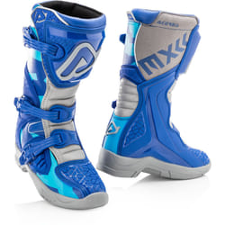 Acerbis X-Team Bottes de motocross pour enfants, gris-bleu, taille 37 pour Des gamins