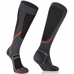 Acerbis No-Wet Chaussettes, noir-gris, taille S M pour Hommes