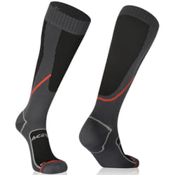 Acerbis No-Wet Chaussettes, noir-gris, taille L XL pour Hommes