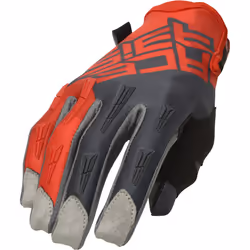 Acerbis MX X-H Gants de moto, gris-rouge, taille L pour Hommes