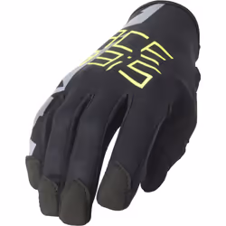 Acerbis Zero Degree 3.0 Gants de moto, noir-jaune, taille 2XL pour Hommes
