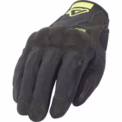 Acerbis Scrambler Gants de moto, noir-jaune, taille S pour Hommes